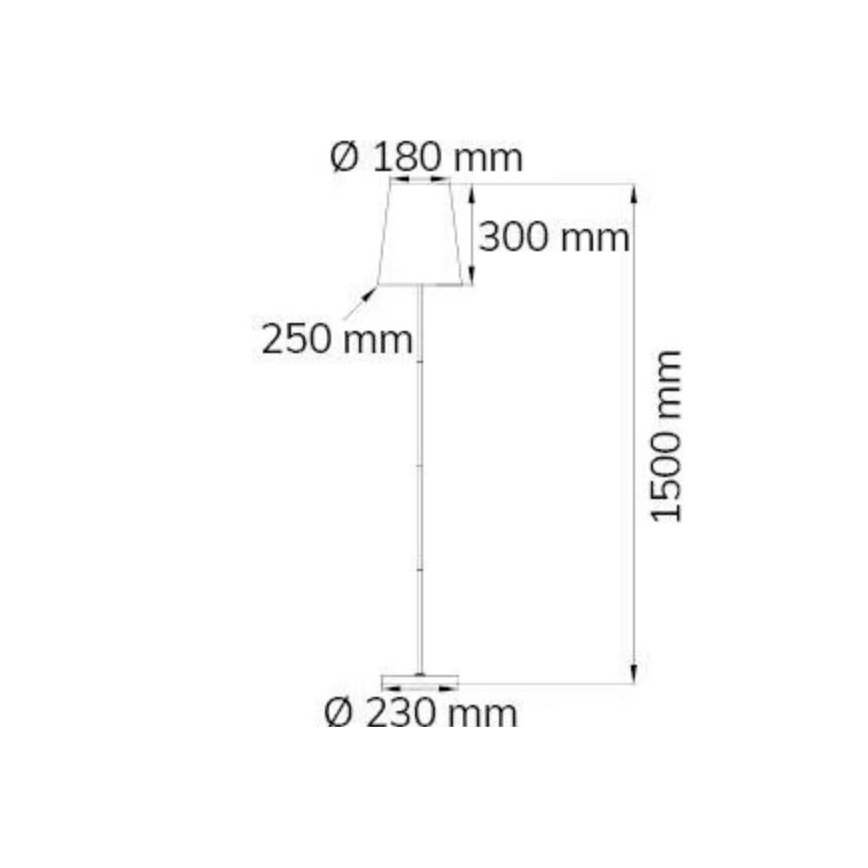 Wofi 3329.01.06.6000 - Állólámpa FYNN 1xE27/60W/230V fehér