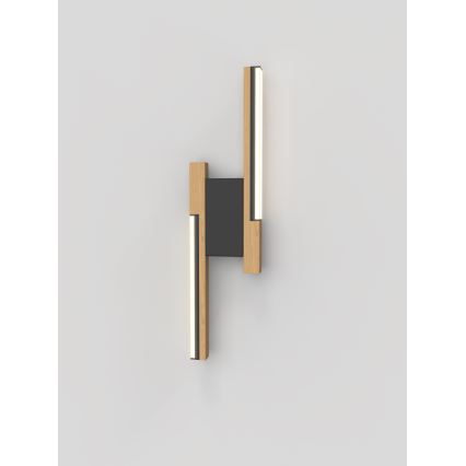 Wofi 4031-206- LED dimmelhető fali lámpa PALERMO 11W/230V kaucsukfa