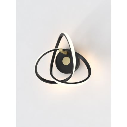 Wofi 4134-104 - LED Fali lámpa INDIGO LED/14W/230V fekete/arany