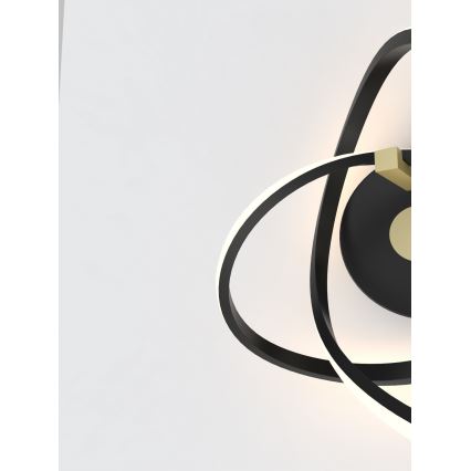 Wofi 4134-104 - LED Fali lámpa INDIGO LED/14W/230V fekete/arany