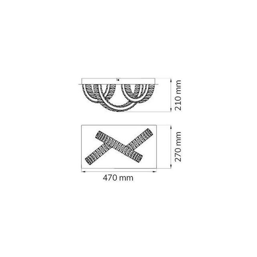 Wofi 4293.03.01.8000 - LED Mennyezeti lámpa ANESA LED/11W/230V