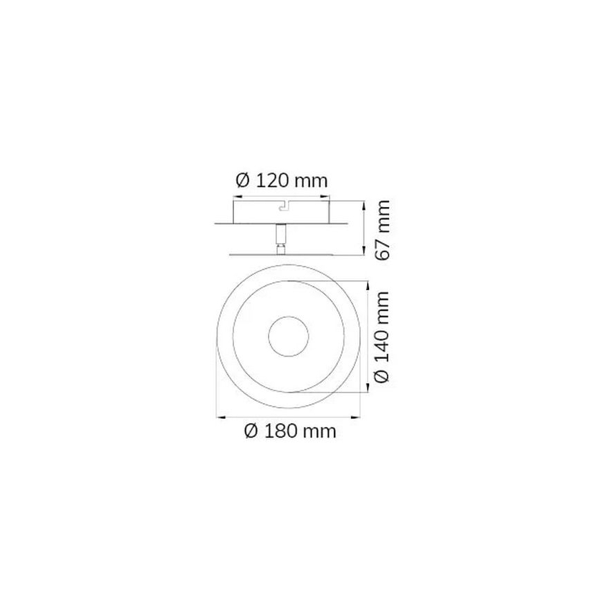 Wofi 451901159000 - LED Fali lámpa AFIR LED/6W/230V arany