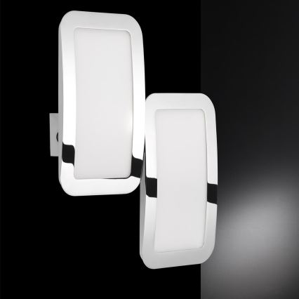 Wofi 4526.02.01.6000 - KÉSZLET 2x LED Dimmelhető fali lámpa SAGA LED/8W/230V
