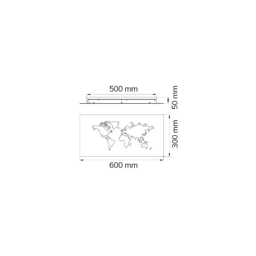 Wofi 4556.01.50.9600 - LED Fali dekoratív lámpa LINDA LED/26W/230V 3000K