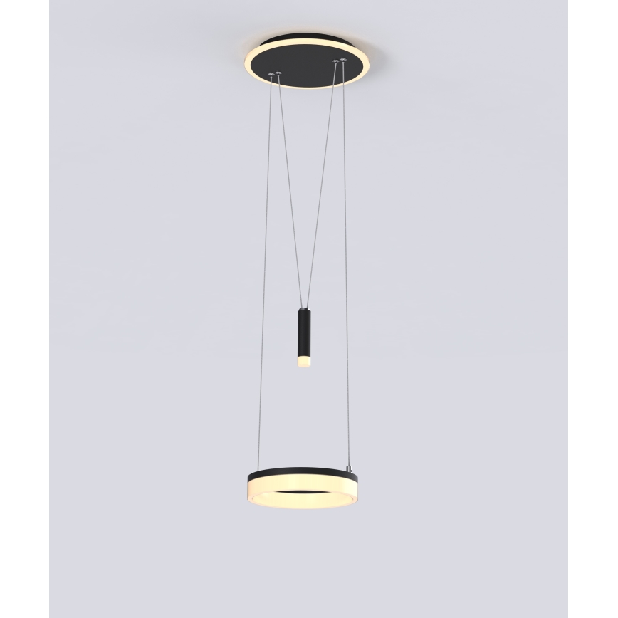 Wofi 6054-302 - LED dimmelhető függeszték kábellel JESSE LED/15,5W/230V fekete