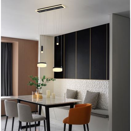 Wofi 6054-502 - LED Dimmelhető csillár zsinóron JESSE LED/21W/230V fekete