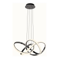 Wofi 6134-105L - LED Dimmelhető csillár zsinóron INDIGO LED/50W/230V fekete/fényezett króm