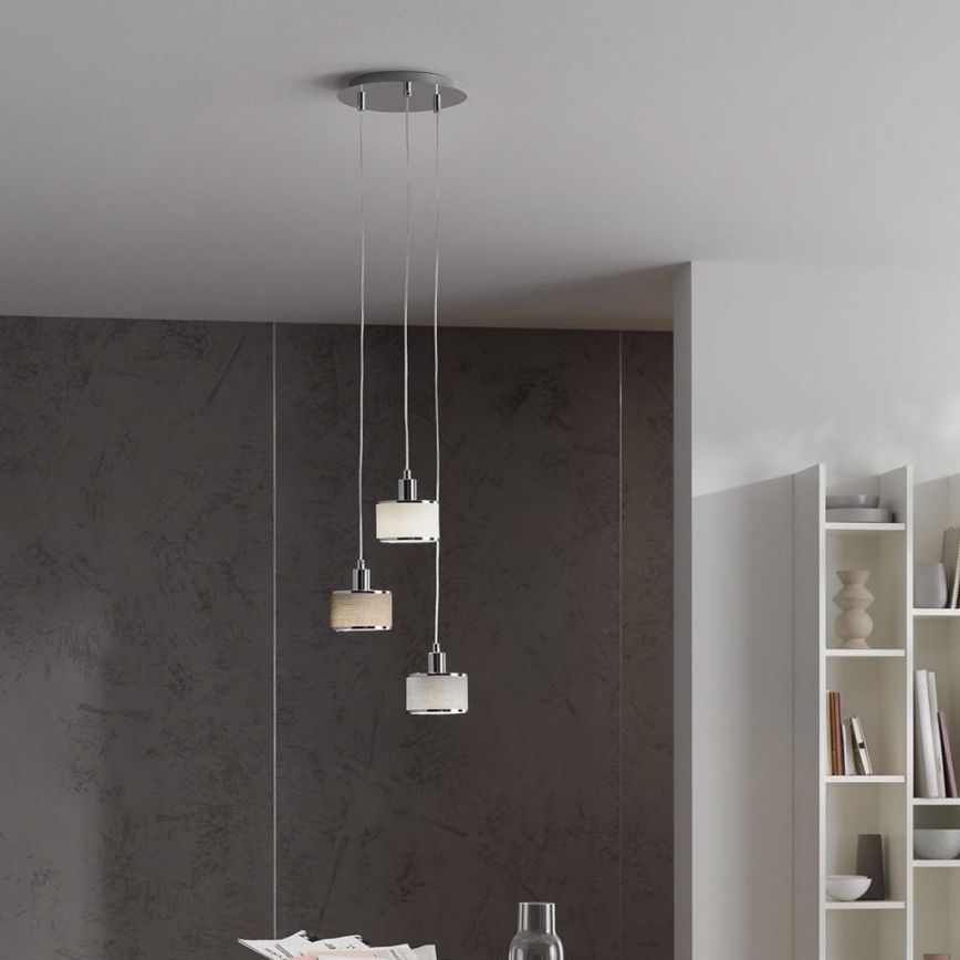 Wofi 619903019000 - Csillár zsinóron CIARA 3xE14/28W/230V