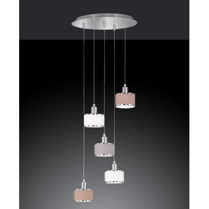 Wofi 619905019000 - Csillár zsinóron CIARA 5xE14/28W/230V