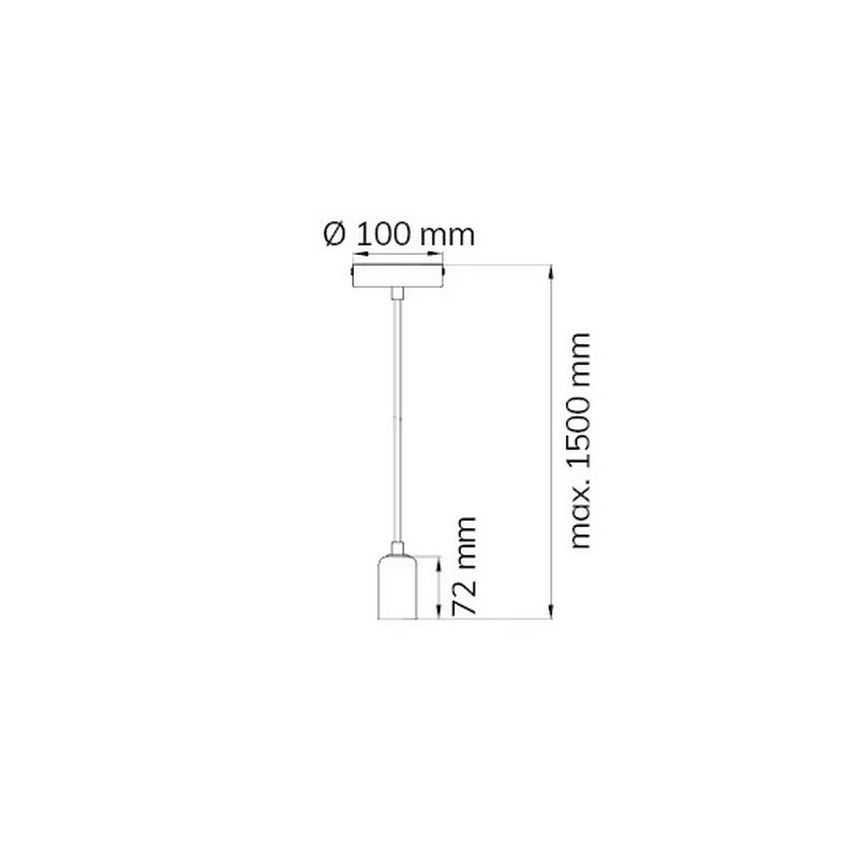 Wofi 6200.01.64.7000 - Csillár zsinóron DRESS 1xE27/60W/230V