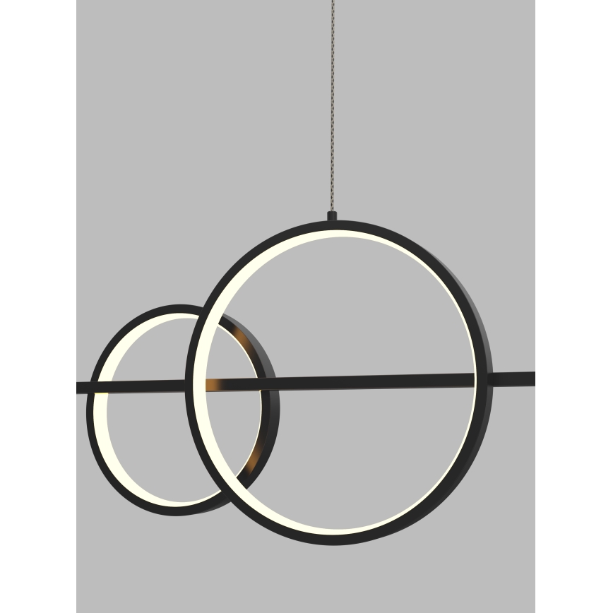 Wofi 7030-502 - LED Dimmelhető csillár zsinóron MESSINA LED/40W/230V fekete