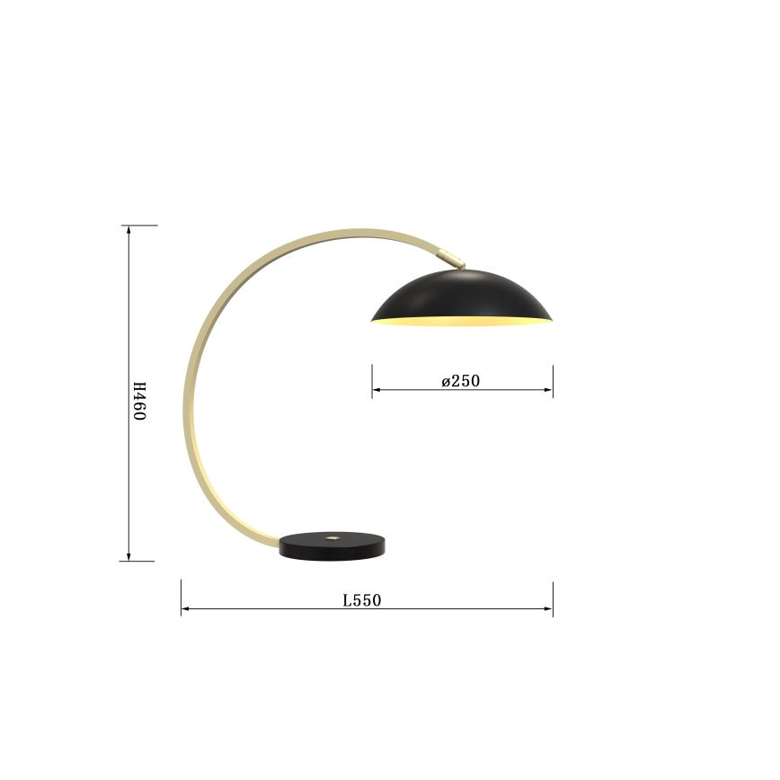 Wofi 8001-104 - LED Dimmelhető asztali lámpa érintős ROSCOFF LED/10,5W/230V fekete/arany