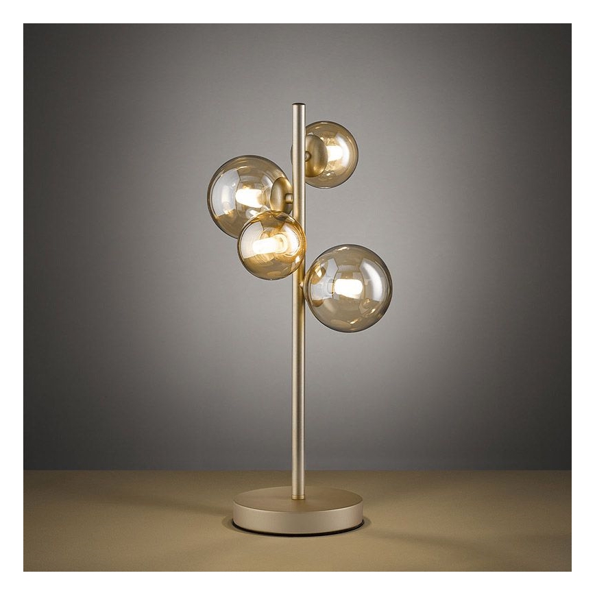 Wofi 8014.04.14.9000 - LED Asztali lámpa VILLA 4xG9/3W/230V arany