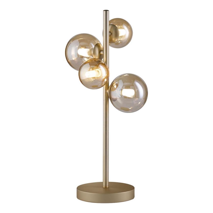 Wofi 8014.04.14.9000 - LED Asztali lámpa VILLA 4xG9/3W/230V arany