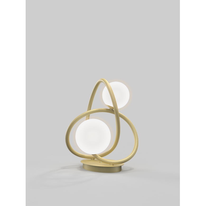 Wofi 8014-201 - LED Asztali lámpa NANCY 2xG9/3,5W/230V arany/fehér