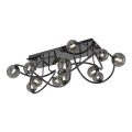 Wofi 9014-1205 - LED Felületre szerelhető csillár NANCY 12xG9/3,5W/230V fekete/fényezett króm