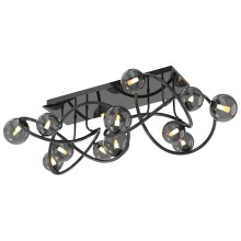 Wofi 9014-1205 - LED Felületre szerelhető csillár NANCY 12xG9/3,5W/230V fekete króm