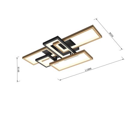 Wofi 9022-506 - LED fényerőszabályozható mennyezeti lámpa MATERA LED/60W/230V