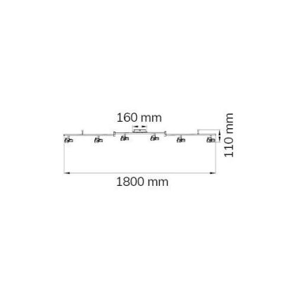 Wofi 9026.06.64.5000 - LED Spotlámpa ZARA 6xLED/5,2W/230V