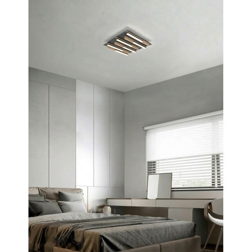 Wofi 9031-606 - LED dimmelhető mennyezeti lámpa PALERMO LED/26W/230V kaucsukfa
