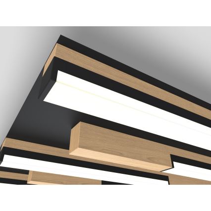 Wofi 9031-606 - LED dimmelhető mennyezeti lámpa PALERMO LED/26W/230V kaucsukfa