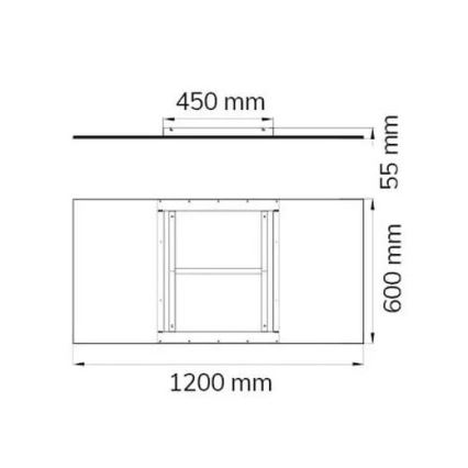 Wofi 9693.01.70.5200 - LED állítható fényerejű mennyezeti lámpa LIV LED/44W/230V 2800-5500K + távirányító