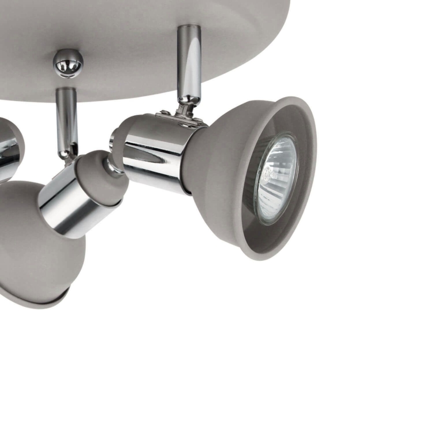 Wofi 984103509000 - Spotlámpa ISABEL 3xGU10/28W/230V szürke