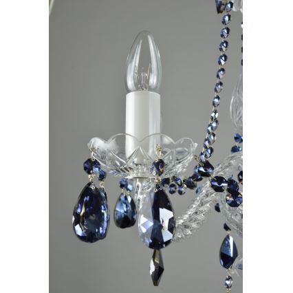 Wranovsky JWZ102052101 - Kristály csillár láncon DE LUXE 5xE14/40W/230V