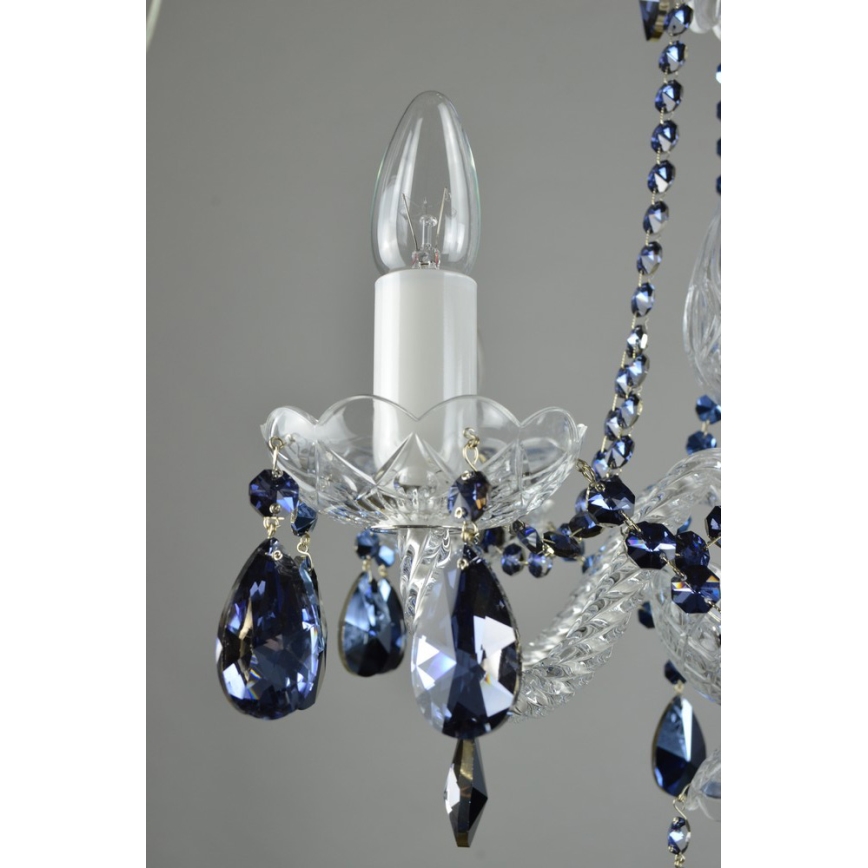 Wranovsky JWZ102052101 - Kristály csillár láncon DE LUXE 5xE14/40W/230V