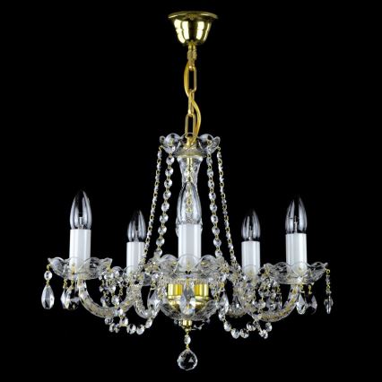 Wranovsky JWZ109052100 - Kristály csillár láncon BALANCE 5xE14/40W/230V