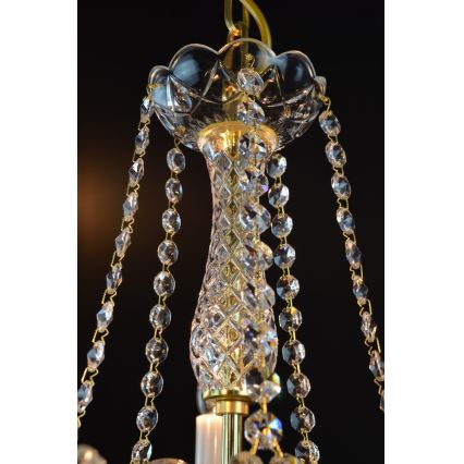 Wranovsky JWZ109052100 - Kristály csillár láncon BALANCE 5xE14/40W/230V