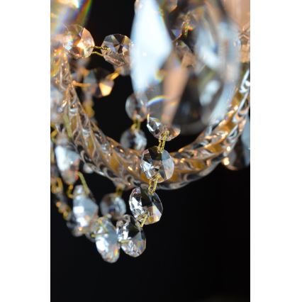 Wranovsky JWZ109052100 - Kristály csillár láncon BALANCE 5xE14/40W/230V