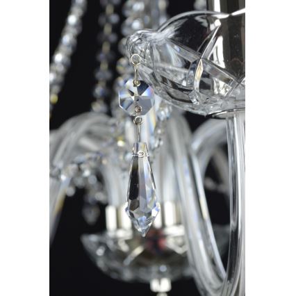 Wranovsky JWZ117082101 - Kristály csillár láncon BONTON 8xE14/40W/230V