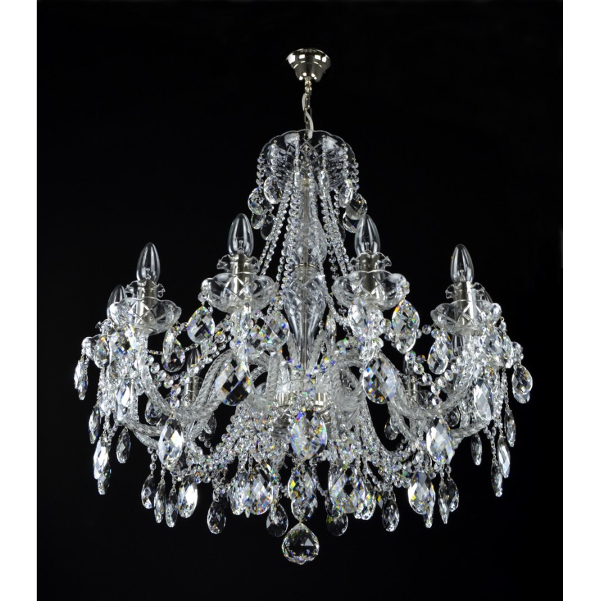 Wranovsky JWZ124122101 - Kristály csillár láncon IMPERIAL 12xE14/40W/230V