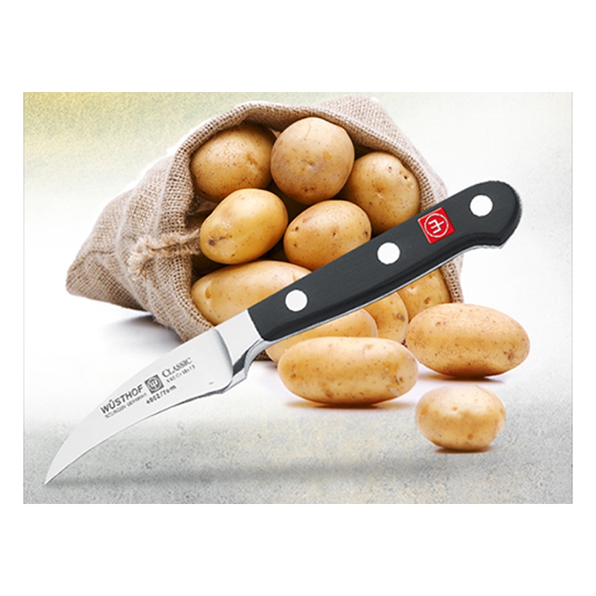 Wüsthof - Konyhai hámozókés CLASSIC 7 cm fekete