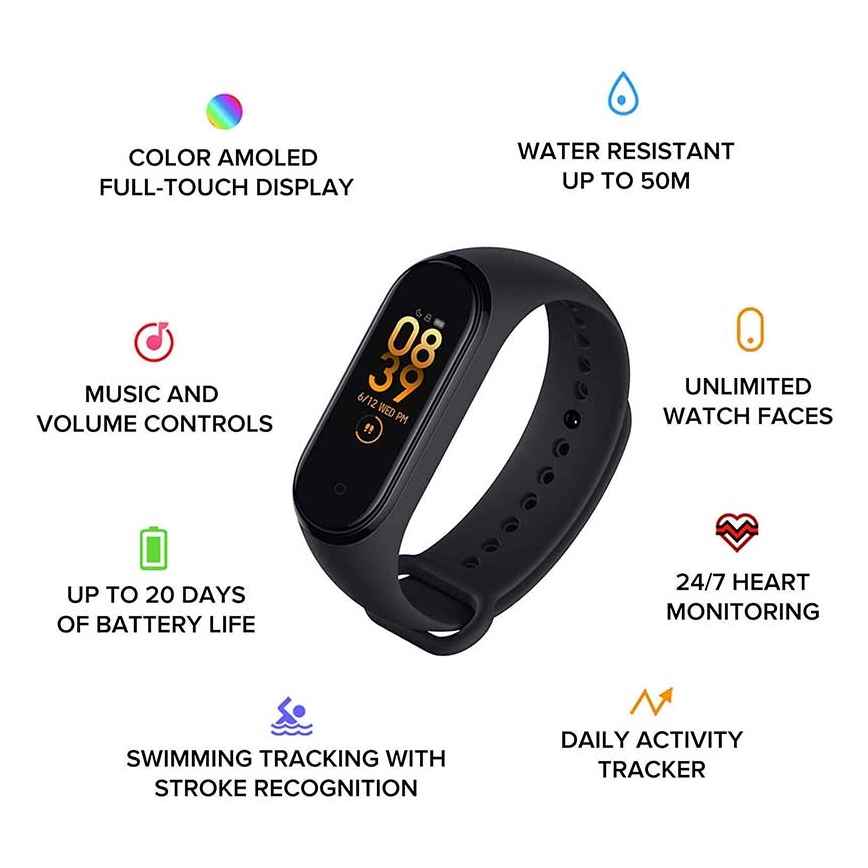 Xiaomi - Fitness karkötő Mi Band 6 Bluetooth 5 ATM