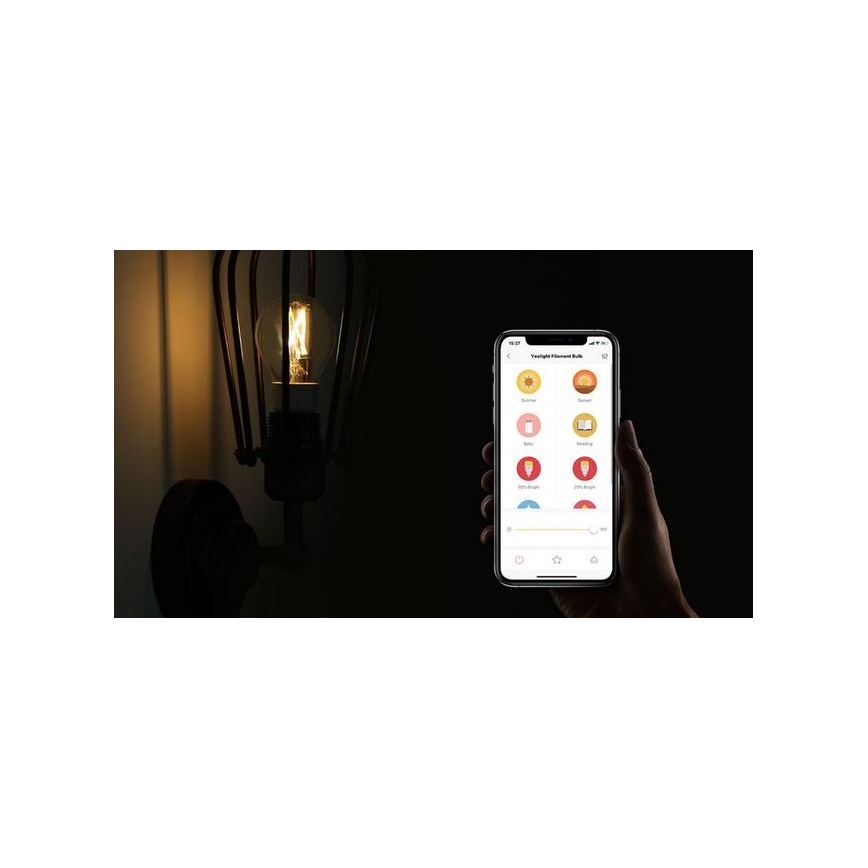Xiaomi - LED RGB Dimmelhető izzó E27/9W/230V 1700-6500K