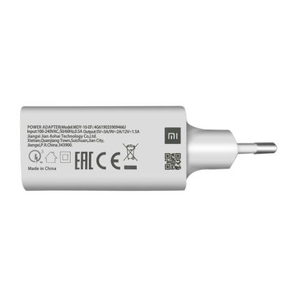 Xiaomi - USB csatlakozóaljzat QUICK 18W/230V fehér