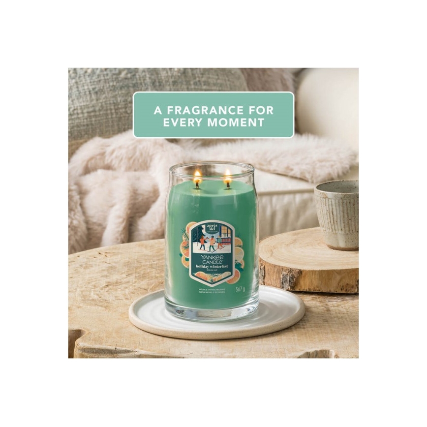 Yankee Candle - Illatos gyertya HOLIDAY WINTERFEST nagy 567g 60-90 óra.