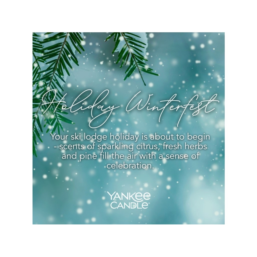 Yankee Candle - Illatos gyertya HOLIDAY WINTERFEST nagy 567g 60-90 óra.