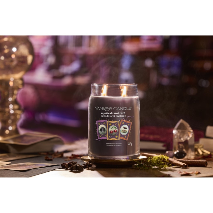 Yankee Candle - Illatos gyertya MYSTICAL TAROT CARD nagy 567g 60-90 óra