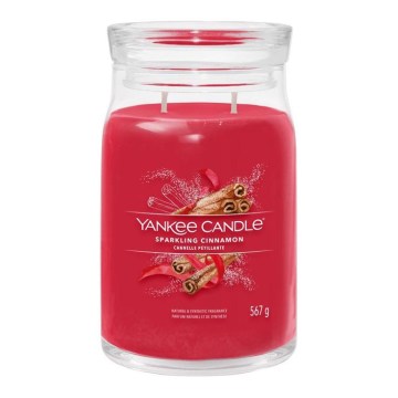 Yankee Candle - Illatos gyertya SPARKLING CINNAMON nagy 567g 60-90 óra