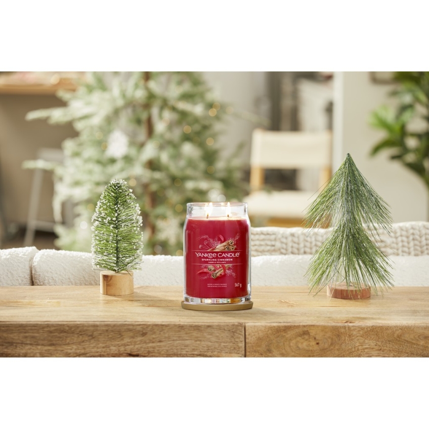 Yankee Candle - Illatos gyertya SPARKLING CINNAMON nagy 567g 60-90 óra
