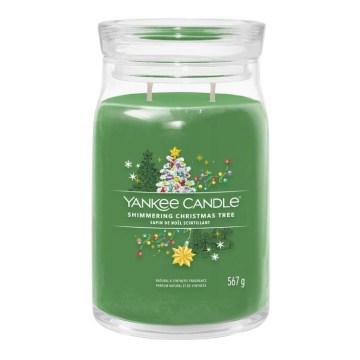 Yankee Candle - SHIMMERING CHRISTMAS TREE illatos gyertya nagy 567g 60-90 óra