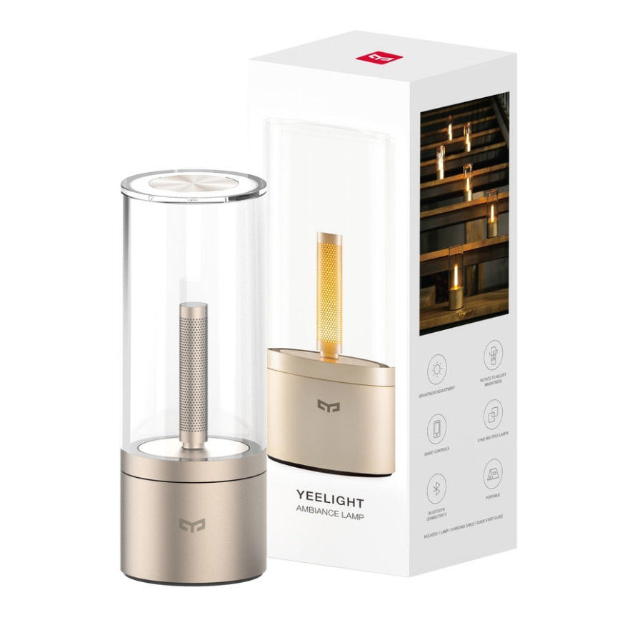 Yeelight - LED állítható fényerejű asztali lámpa CANDELA LED/6,5W/5V 2100 mAh Bluetooth