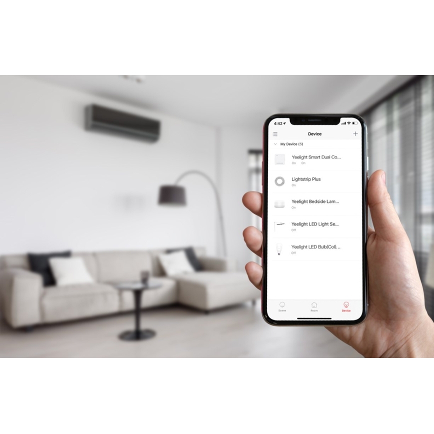 Yeelight - Kapcsoló elektromos áramkörhöz 230V/10A Wi-Fi/Bluetooth
