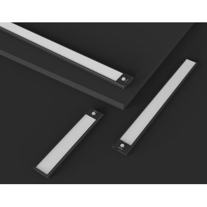 Yeelight - LED tölthető, fényerőszabályzós bútorvilágítás érzékelővel LED/2,4W/2200 mAh 4000K 60 cm fekete