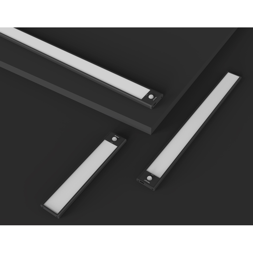 Yeelight - LED tölthető, fényerőszabályzós bútorvilágítás érzékelővel LED/2,4W/2200 mAh 4000K 60 cm fekete
