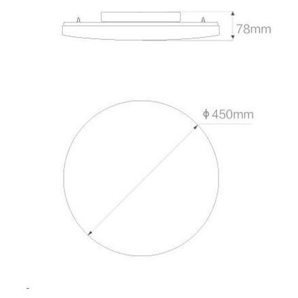 Yeelight - LED Dimmelhető lámpa GALAXY LED/32W/230V Wi-Fi/Bluetooth