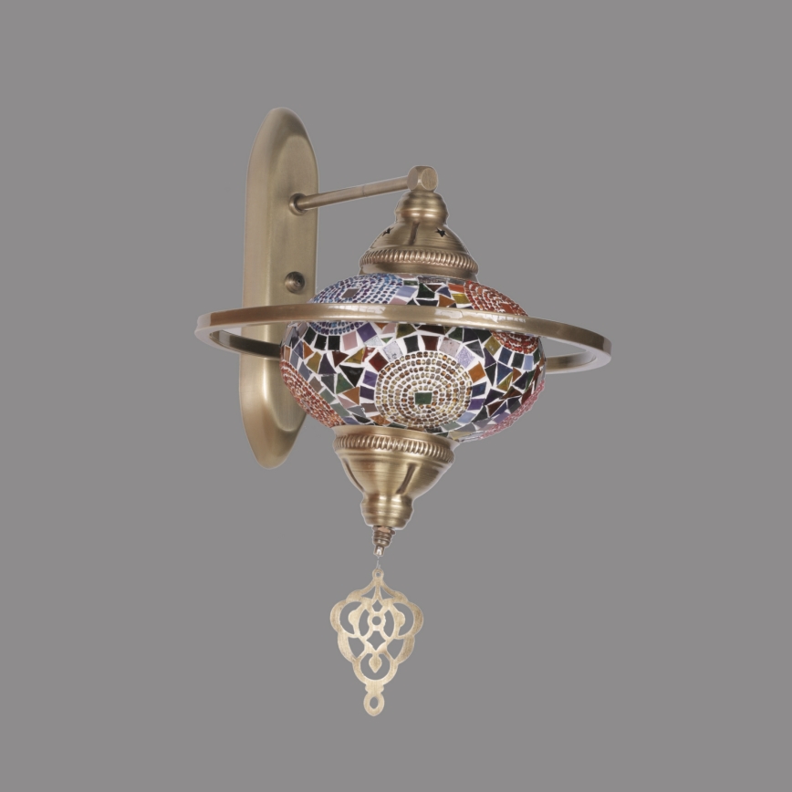 YENI fali lámpatest 1xE27/40W/230V, bronz